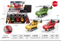 Helikopter inersia aloi 3 warna campuran 9PCS