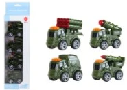 Q-version Alloy Military Car 4PCS