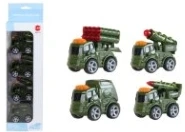 Q-version Alloy Military Car 4PCS