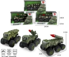 1:55 Alloy Military Inertia Car