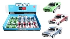 1:32 Graffiti Mustang Door-opening Pull-back Alloy Car 12PCS