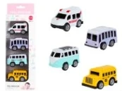 Q-Versi Alloy Mini School Bus Rally 4PCS 4PCS