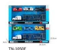 Long Tractor + Trailer with 3PCS Sports Cars