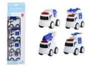 Mobil polisi paduan Q 4PCS