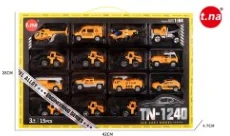 Simulation Alloy Gliding Engineering Car 15PCS