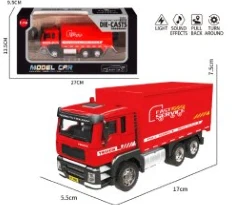 1:32 Light & Sound Alloy Pull-back Fire Truck