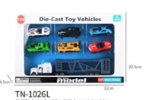 American Tractor with 6PCS Sports Cars