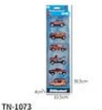 6PCS Alloy Gliding Fire Truck