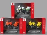 Alloy Pull-back BMW Motorcycle with Light & Sound 3-color Mixed