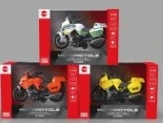 Alloy Pull-back BMW Motorcycle with Light & Sound 3-color Mixed