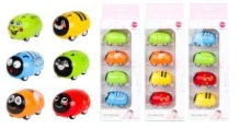 Q-version Cartoon Alloy Pull-back Car 4PCS