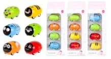 Q-version Cartoon Alloy Pull-back Car 4PCS