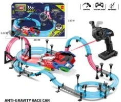 Anti-gravity Hand Crank Remote Control Track Racing Car with 1 Remote + 1 Car