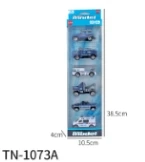 6PCS Alloy Gliding Police Car