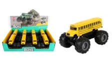 Alloy Pull-back High-roof American School Bus 8PCS