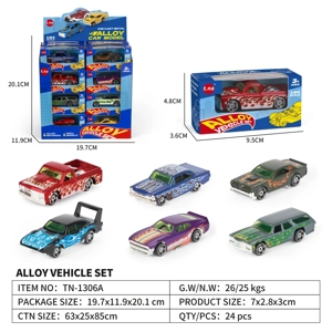 1:64 Skuter aloi klasik 24PCS