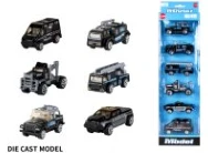 6PCS Alloy Gliding Medical & SWAT Car