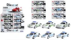 Kereta Polis Alloy 24pcs