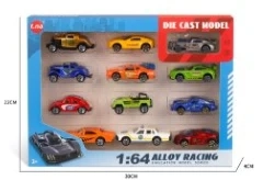 Simulation Alloy Gliding Car 12PCS