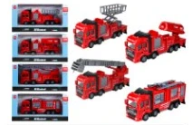 1:38 Alloy Pull-back Fire Truck Non-electric