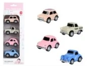 Q-version Mini Alloy Pull-back Vintage Car 4PCS