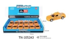 1: 32 Taksi membuka pintu untuk mobil paduan 12PCS