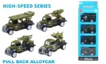 Alloy Pull-back Military Car