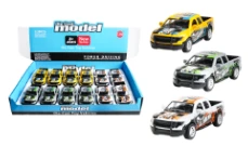 1:32 Graffiti Pickup Door-opening Pull-back Alloy Car 12PCS