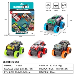 1:64 Alloy Pull-back Mini Climbing Monster Car