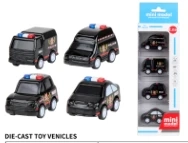 Mini Pull-back Alloy SWAT Car