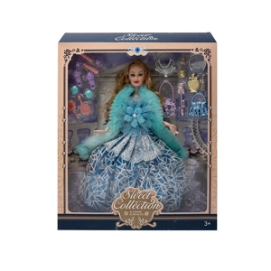 High-grade 11.5-inch Solid Body 9-joint Wedding Barbie with Dressing Blister Accessories