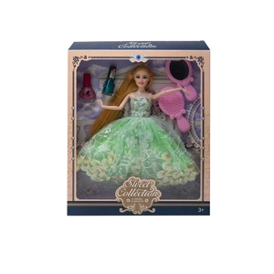 High-grade 11.5-inch Solid Body 9-joint Wedding Barbie with Comb, Mirror & Perfume