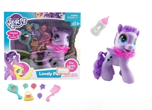 Large Vinyl Pegasus with Light, Music, Feeding Bottle & Blister Ornament Set