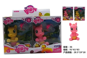Vinyl Mini Pony Polly 2 Styles 6PCS Mixed