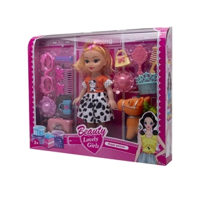 High-grade 10-inch Hollow Body Chubby Doll (with Music) with Pony Dressing Accessories