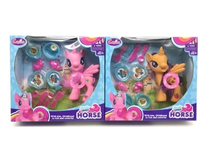 High-grade Vinyl Pony Polly with Tableware Blister Accessories