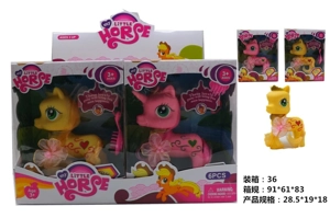 Vinyl Mini Pony Polly 2 Styles 6PCS Mixed