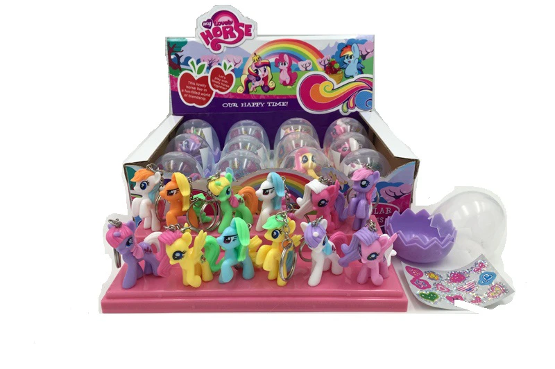 Mini Pony Doll Bead Chains 12PCS, 12 Styles Mixed