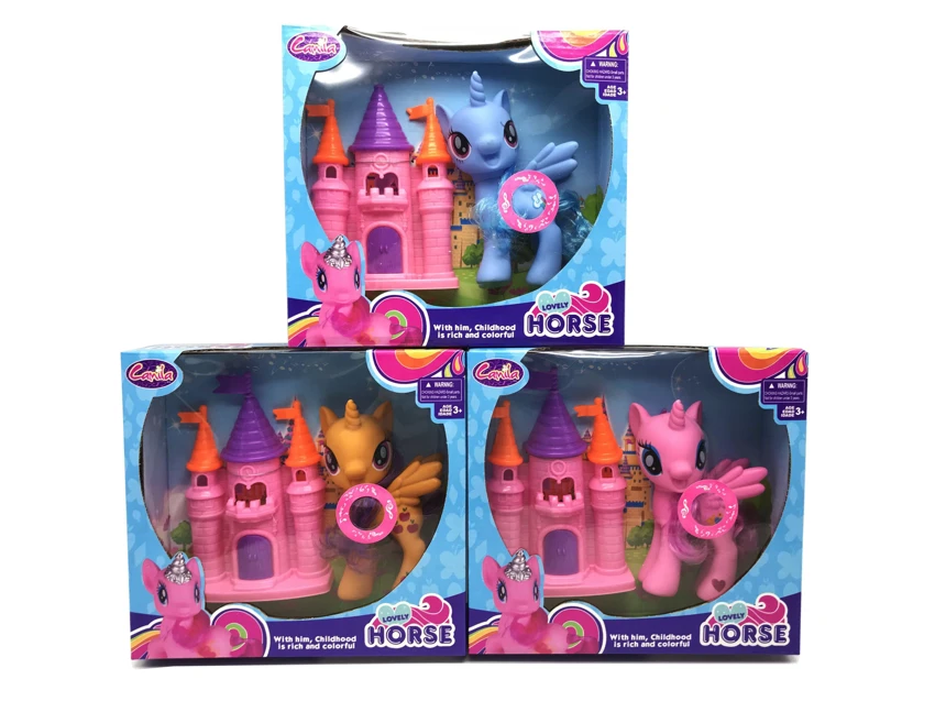 High-grade Vinyl Pony Polly with Castle