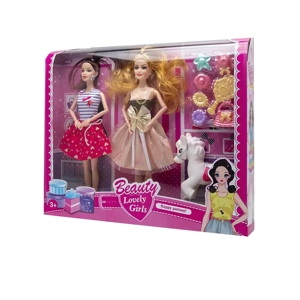 High-grade 11.5-inch 9-joint Fashion Barbie 2 PCS with Dressing Blister & Pony Accessories