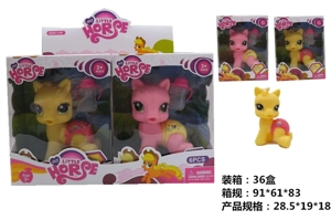 Vinyl Mini Pony Polly 2 Styles 6PCS Mixed