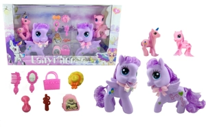 Blue-wing Pony Set 4 Styles Mixed with Mirror & Comb