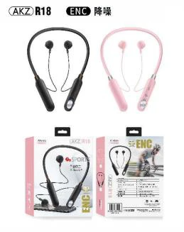 AKZ-R18 ENC Dual Mic Call Noise Reduction & Magnetic Suction Design, No TF Card Function