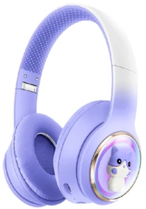 AKZ-59 Gradient Color without Cat Ears (Bluetooth + TF Card Playback + Glowing Cat Ear Cover), No Audio Cable Included