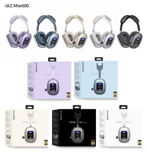 AKZ-MAX500 (Bluetooth + TF Card) Mesh Headband + Sewn Ear Pads