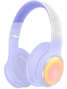 AKZ-63 Gradient Color without Cat Ears (Bluetooth + TF Card Playback + Glowing Cat Ear Cover), No Audio Cable Included