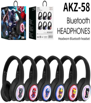 Z58 Gradient Color without Cat Ears (Bluetooth + TF Card Playback + Glowing Cat Ear Cover), No Audio Cable Included