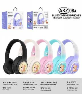 AKZ-08A Gradient Color Deer Style without Cat Ears (Bluetooth + TF Card Playback), No Audio Cable Included