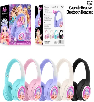Z67 Solid Color without Cat Ears (Bluetooth + TF Card Playback), No Audio Cable Included