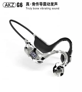 AKZ-G6 True Bone Conduction Vibration Headphones, Camouflage Color